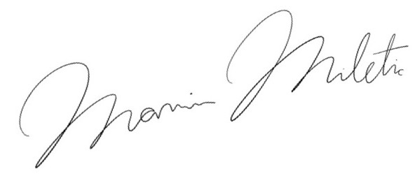 Marin Miletić potpis